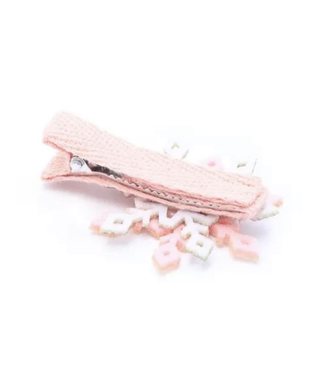Picture of 8545 / 5458 SPARKLE SNOWFLAKE HAIR CLIPS 4.5CM